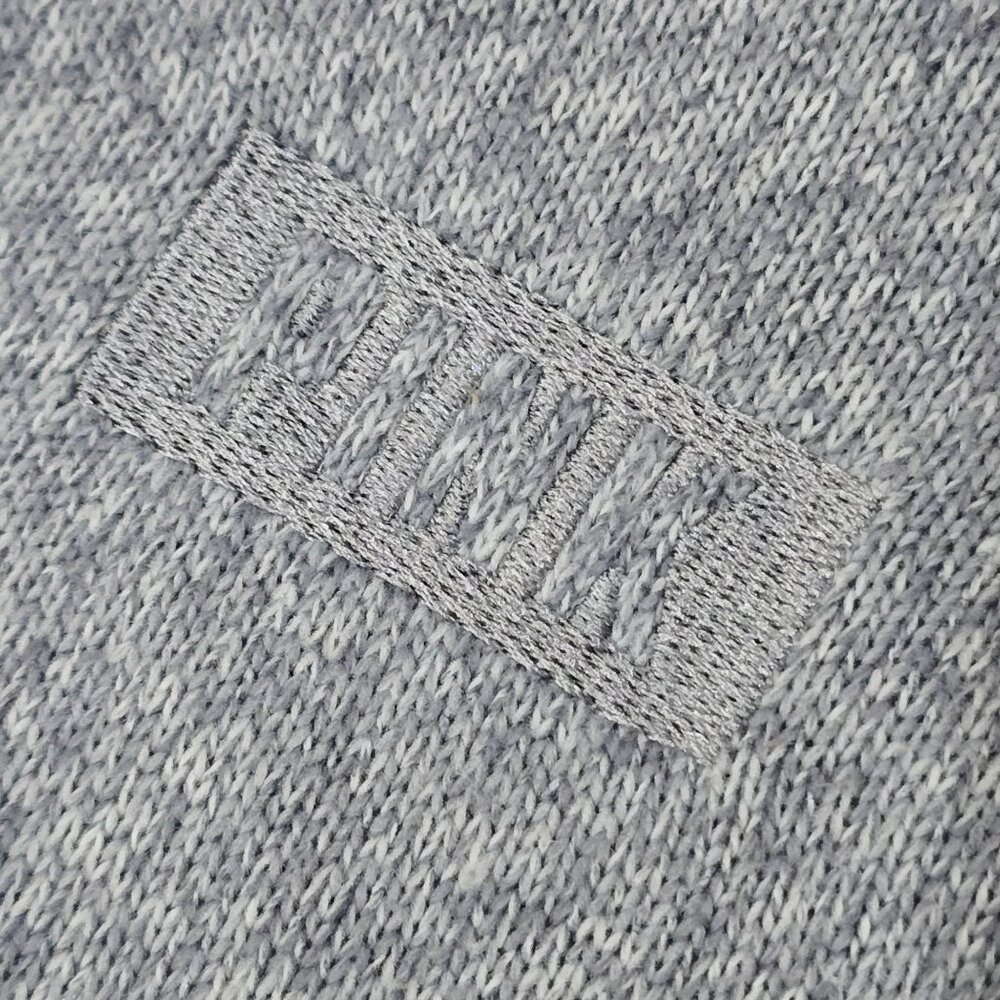 PINK Victoria’s Secret ✦ Heathered Gray Zip Pullover ✦ White Stripe Drawstring - Picture 4 of 10